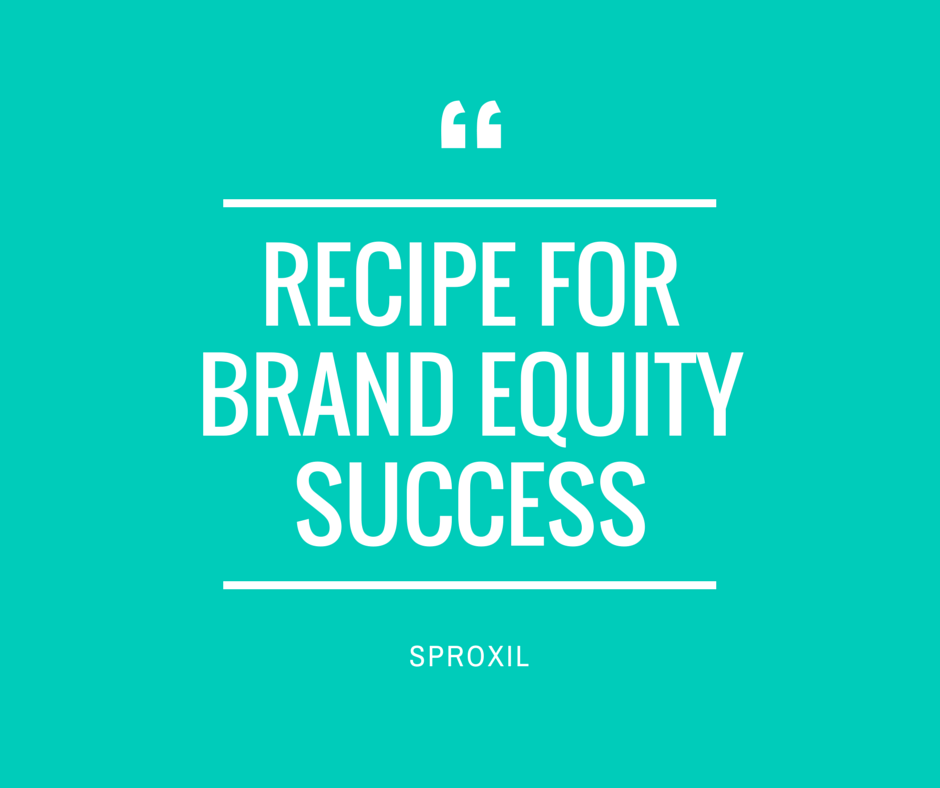 recipe for brand equity success