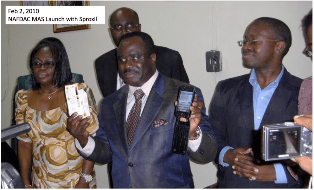 nafdac mas launch with Sproxil nigeria